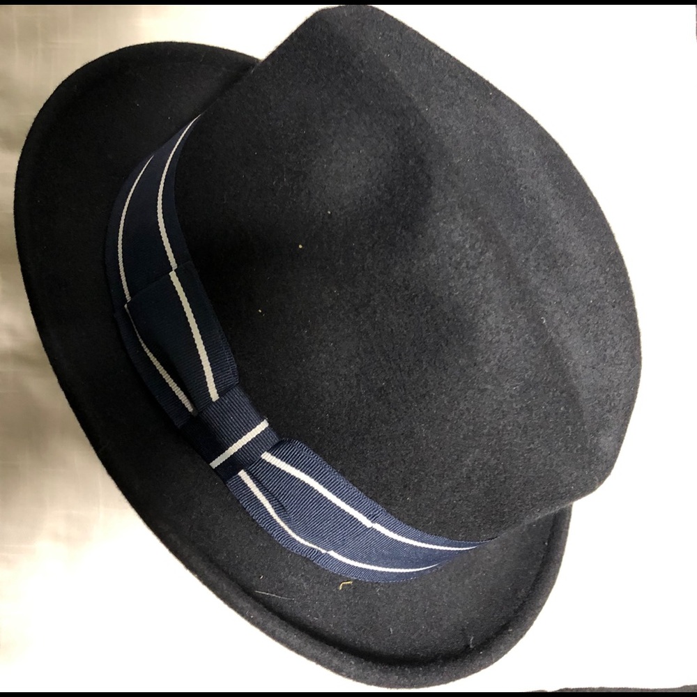 Brooklyn Hat Co navy felt fedora new without tags